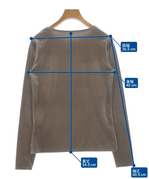 N. Natural Beauty Basic（エヌナチュラルビューティーベーシック）Tシャツ・カットソー 茶 サイズ:M レディース/2200714175041