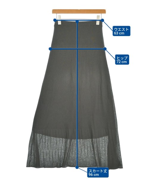 N. Natural Beauty Basic（エヌナチュラルビューティーベーシック）ロング・マキシ丈スカート グレー サイズ:M レディース/2200633940072