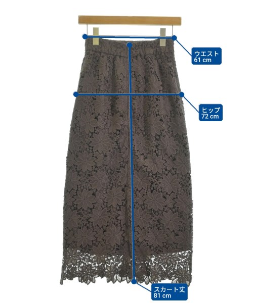 N. Natural Beauty Basic（エヌナチュラルビューティーベーシック）ロング・マキシ丈スカート 茶 サイズ:M レディース/2200634650062