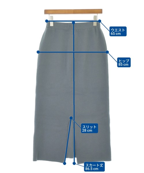 N. Natural Beauty Basic（エヌナチュラルビューティーベーシック）ロング・マキシ丈スカート グレー サイズ:M レディース/2200653210025