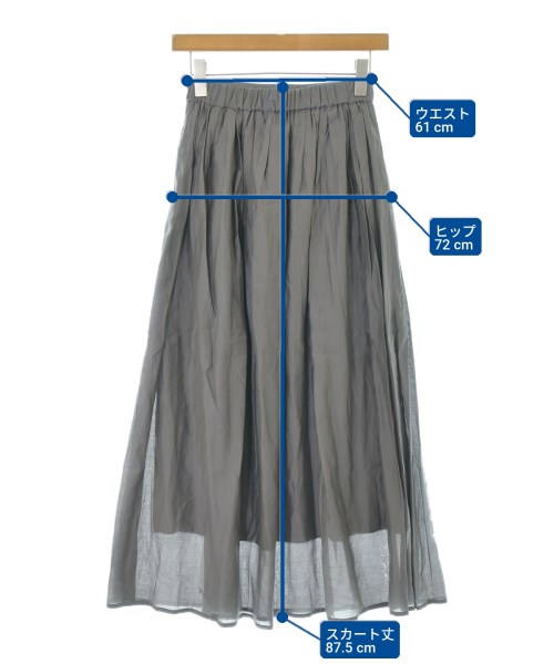 N. Natural Beauty Basic（エヌナチュラルビューティーベーシック）ロング・マキシ丈スカート グレー サイズ:M レディース/2200701110031