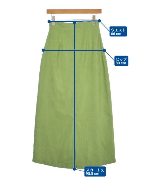 N. Natural Beauty Basic（エヌナチュラルビューティーベーシック）ロング・マキシ丈スカート 緑 サイズ:M レディース/2200701911034