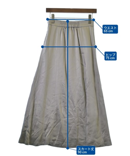 N. Natural Beauty Basic（エヌナチュラルビューティーベーシック）ロング・マキシ丈スカート グレー サイズ:M レディース/2200704227231