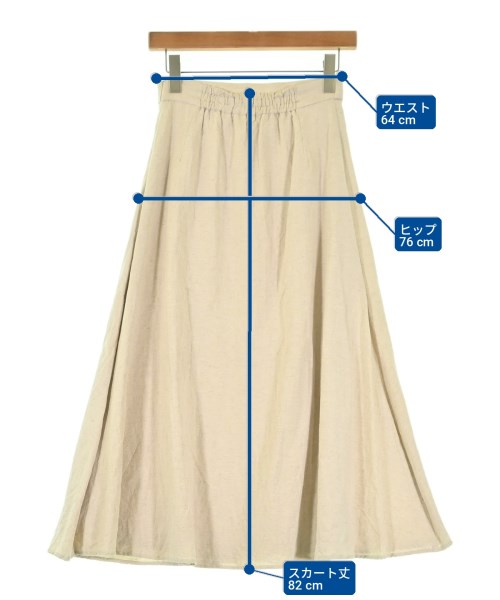 N. Natural Beauty Basic（エヌナチュラルビューティーベーシック）ロング・マキシ丈スカート ベージュ サイズ:M レディース/2200706908107