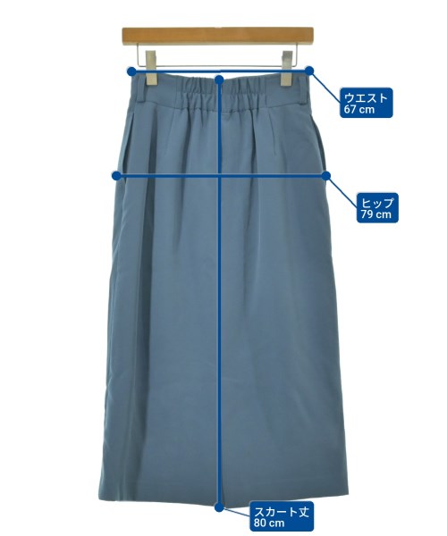 N. Natural Beauty Basic（エヌナチュラルビューティーベーシック）ロング・マキシ丈スカート 青 サイズ:M レディース/2200662123040