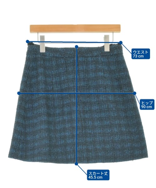 MANOUSH（マヌーシュ）ミニスカート 青 サイズ:40(M位) レディース/2200644382045