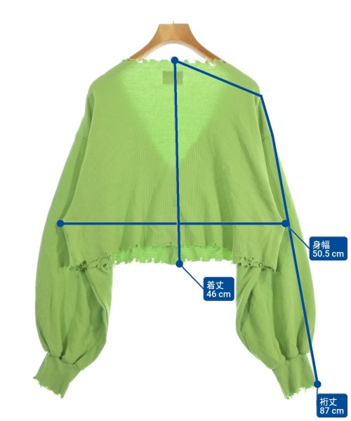 WHO'S WHO GALLERY（フーズフーギャラリー）カーディガン 緑 サイズ:F レディース/2200658827051