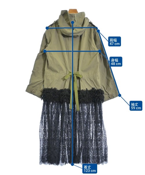 plumpynuts（プランピーナッツ）モッズコート カーキ サイズ:XXXS レディース/2200668240048