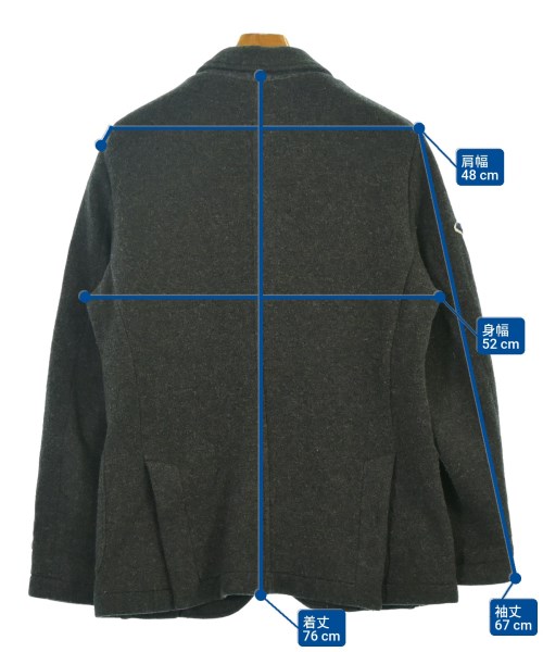 HYDROGEN（ハイドロゲン）テーラードジャケット グレー サイズ:S メンズ/2200651295024