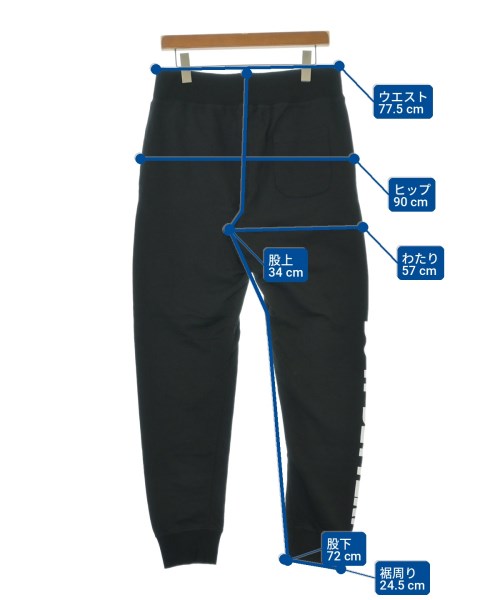 HYDROGEN　ハイドロゲン　メンズ　ダーク ランニングパンツ HYDROGEN（ハイドロゲン）スウェットパンツ 黒 サイズ:XL メンズ