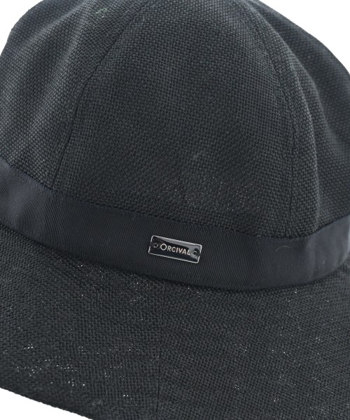ORCIVAL（オーシバル）ストローハット 黒 サイズ:- レディース/2200649180295