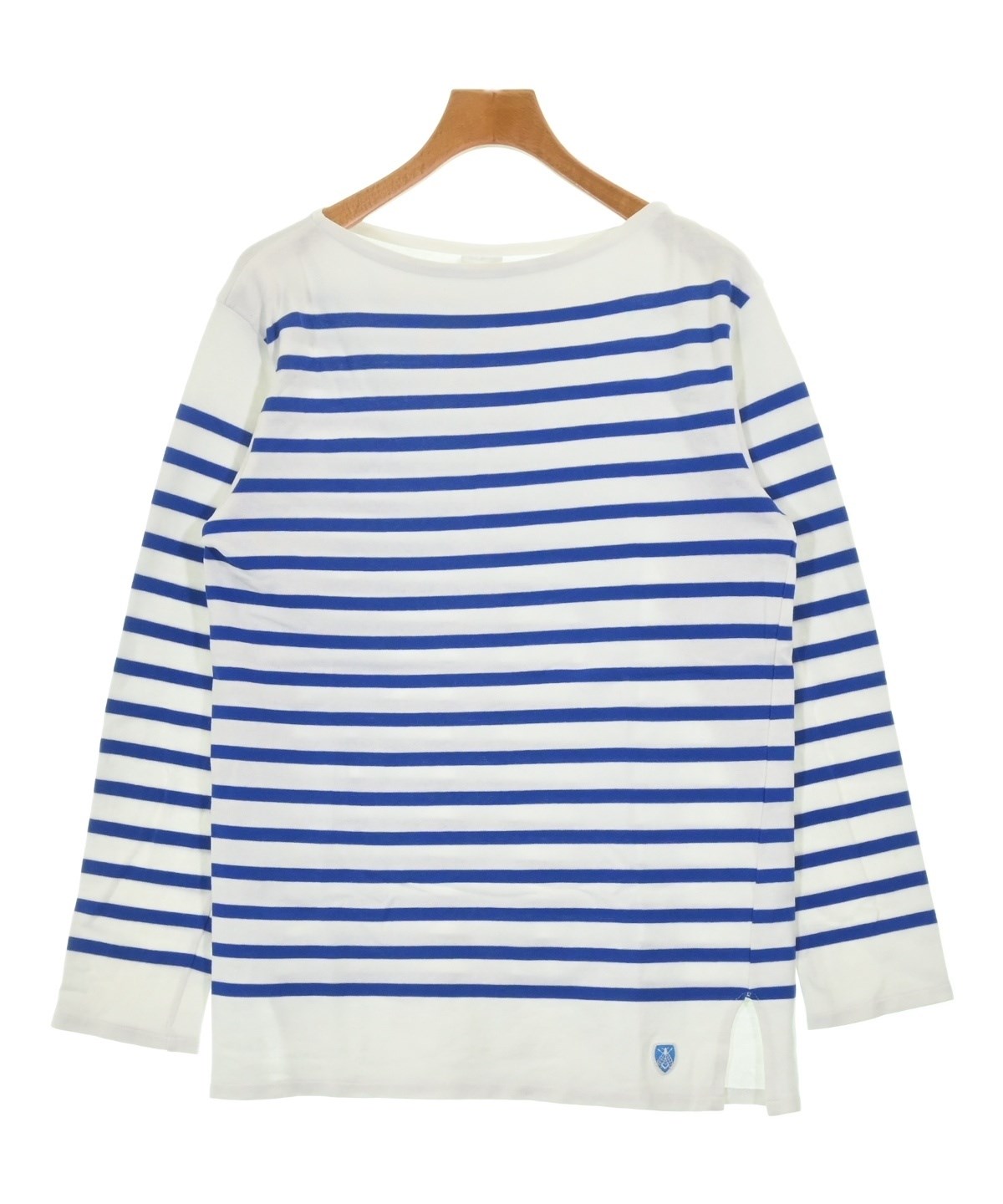 ORCIVAL　カットソー　ストライプ 長袖トップス 白/青 ORCIVAL（オーシバル）Tシャツ・カットソー 白 サイズ:-(S位) メンズ