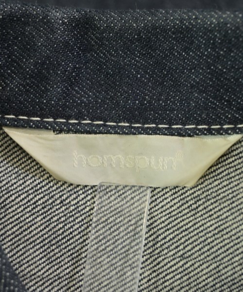 homspun（ホームスパン）デニムジャケット 紺 サイズ:S レディース/2200634297069