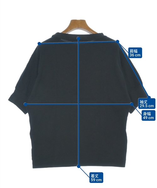 homspun（ホームスパン）Tシャツ・カットソー 黒 サイズ:F レディース/2200622145112