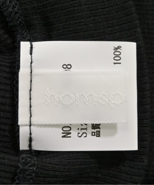 homspun（ホームスパン）Tシャツ・カットソー 黒 サイズ:F レディース/2200614725230