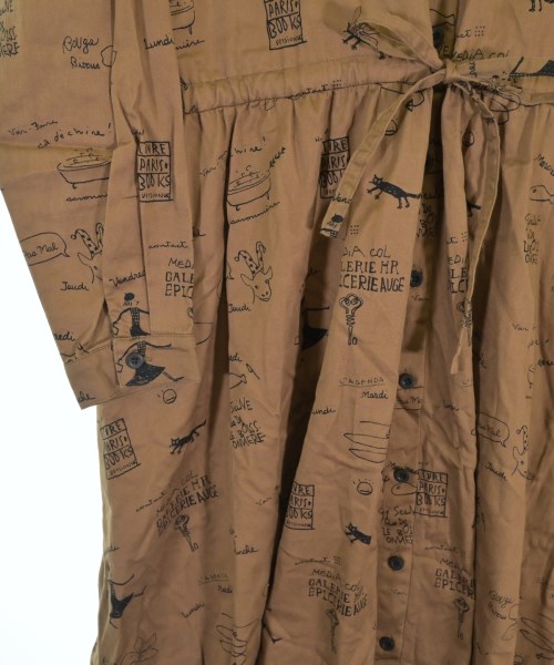 To b. by agnes b（トゥービーバイアニエスベー）シャツワンピース 茶 サイズ:38(M位) レディース/2200616941096