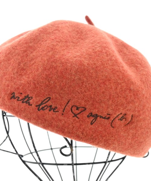 To b. by agnes b（トゥービーバイアニエスベー）ハンチング・ベレー帽 オレンジ サイズ:- レディース/2200639023533