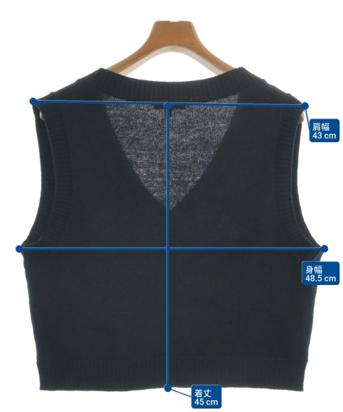 To b. by agnes b（トゥービーバイアニエスベー）ベスト 黒 サイズ:U(M位) レディース/2200642952028