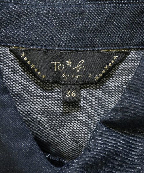 To b. by agnes b（トゥービーバイアニエスベー）ブラウス 紺 サイズ:36(S位) レディース/2200622081090