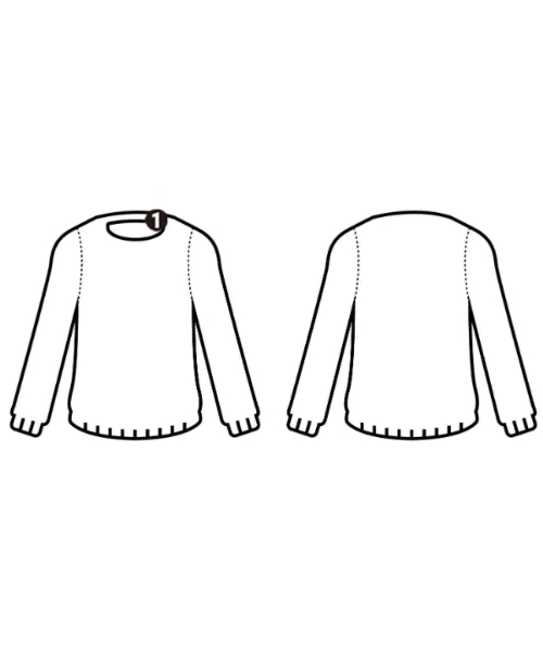 To b. by agnes b（トゥービーバイアニエスベー）ニット・セーター 白 サイズ:TU レディース/2200617266150