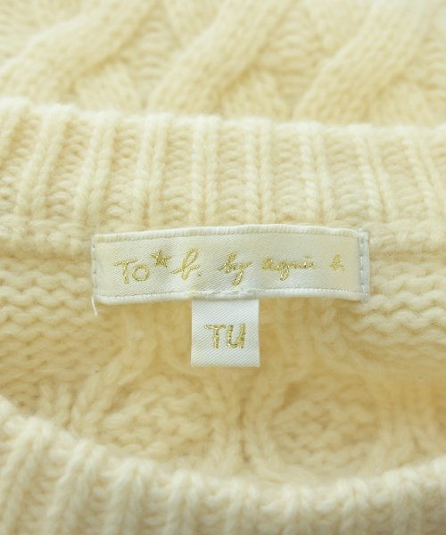 To b. by agnes b（トゥービーバイアニエスベー）ニット・セーター 白 サイズ:TU レディース/2200617266150