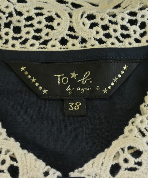 To b. by agnes b（トゥービーバイアニエスベー）ブラウス 紺 サイズ:38(M位) レディース/2200618355129