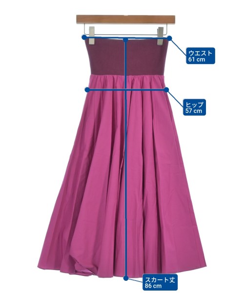 To b. by agnes b（トゥービーバイアニエスベー）ロング・マキシ丈スカート ピンク サイズ:36(S位) レディース/2200618355198