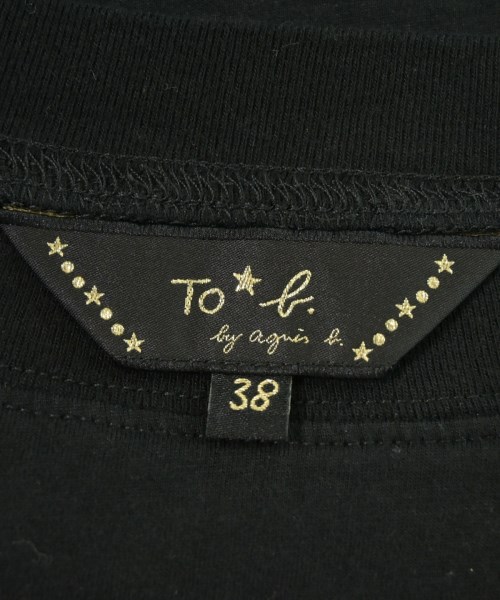 To b. by agnes b（トゥービーバイアニエスベー）Tシャツ・カットソー 黒 サイズ:38(M位) レディース/2200695837075