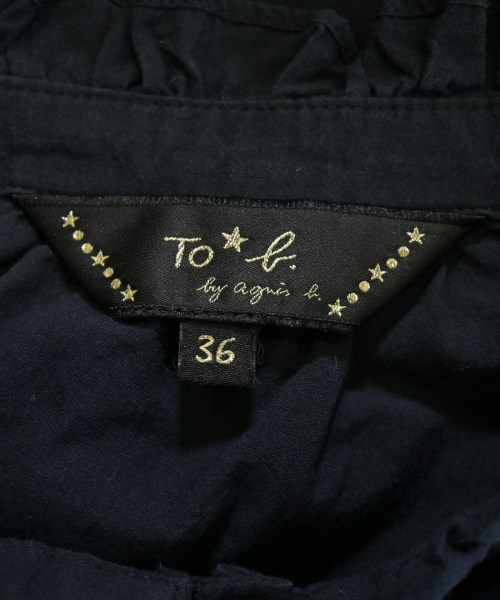 To b. by agnes b（トゥービーバイアニエスベー）ブラウス 紺 サイズ:36(S位) レディース/2200655810070