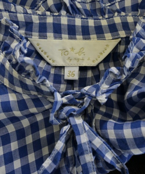 To b. by agnes b（トゥービーバイアニエスベー）ブラウス 青 サイズ:36(S位) レディース/2200655810087