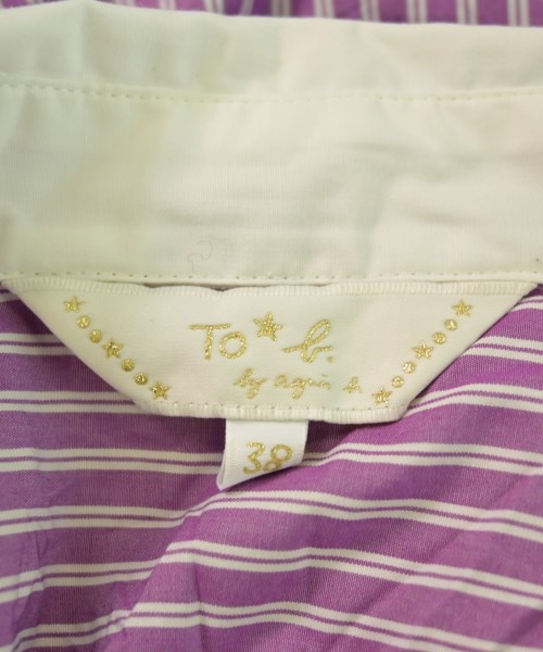 To b. by agnes b（トゥービーバイアニエスベー）カジュアルシャツ 紫 サイズ:38(M位) レディース/2200648747130