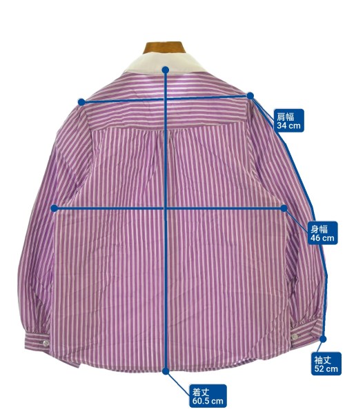 To b. by agnes b（トゥービーバイアニエスベー）カジュアルシャツ 紫 サイズ:38(M位) レディース/2200648747130