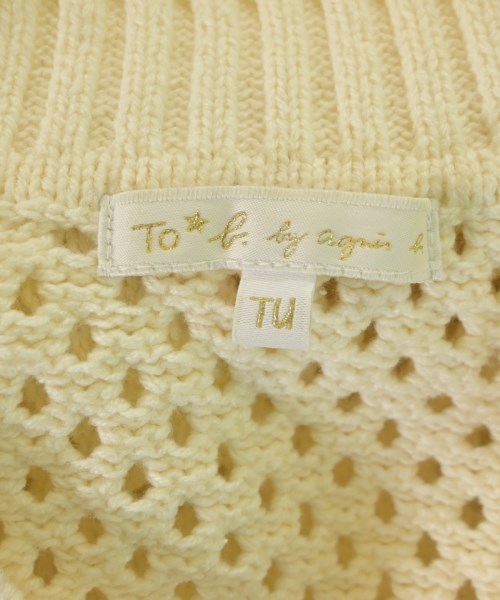 To b. by agnes b（トゥービーバイアニエスベー）ニット・セーター 白 サイズ:F レディース/2200650497207