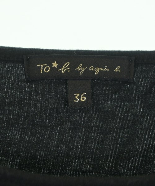 To b. by agnes b（トゥービーバイアニエスベー）Tシャツ・カットソー 黒 サイズ:36(S位) レディース/2200650497306