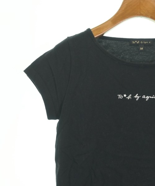 To b. by agnes b（トゥービーバイアニエスベー）Tシャツ・カットソー 黒 サイズ:36(S位) レディース/2200650497306