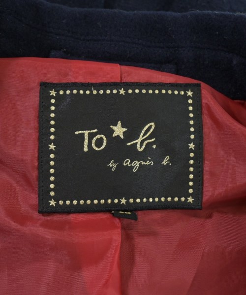 To b. by agnes b（トゥービーバイアニエスベー）ピーコート 紺 サイズ:36(S位) レディース/2200650769014