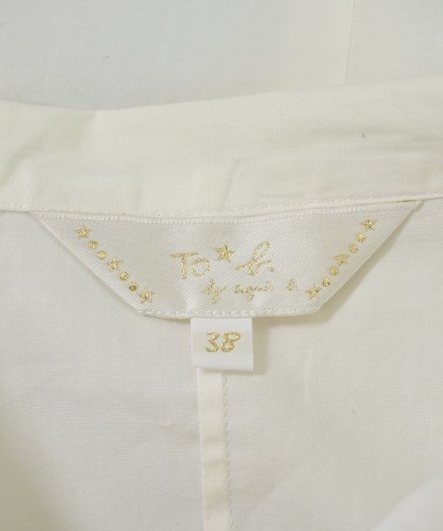 To b. by agnes b（トゥービーバイアニエスベー）カジュアルシャツ 白 サイズ:38(M位) レディース/2200658098024