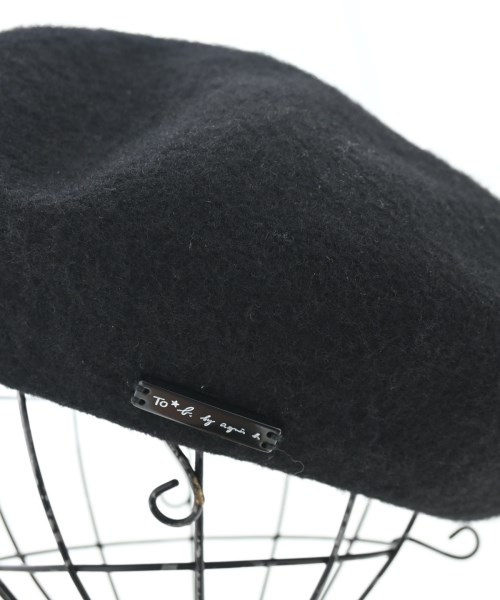 To b. by agnes b（トゥービーバイアニエスベー）ハンチング・ベレー帽 黒 サイズ:- レディース/2200658111068