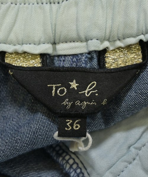 To b. by agnes b（トゥービーバイアニエスベー）デニムパンツ 青 サイズ:36(S位) レディース/2200655238096