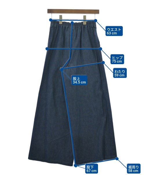 To b. by agnes b（トゥービーバイアニエスベー）デニムパンツ 青 サイズ:36(S位) レディース/2200655238096