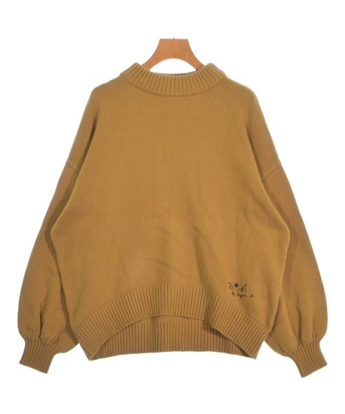 To b. by agnes b(トゥービーバイアニエスベー)ニット・セーター 茶 サイズ:F/2200647819012