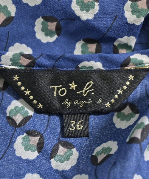 To b. by agnes b（トゥービーバイアニエスベー）ブラウス 青 サイズ:36(S位) レディース/2200648815044