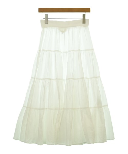 To b. by agnes b(トゥービーバイアニエスベー)ロング・マキシ丈スカート 白 サイズ:38(M位)/2200652440072