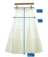 To b. by agnes b（トゥービーバイアニエスベー）ロング・マキシ丈スカート 白 サイズ:38(M位) レディース/2200652440072