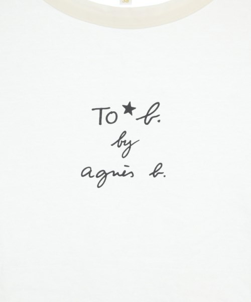 To b. by agnes b（トゥービーバイアニエスベー）Tシャツ・カットソー 白 サイズ:38(M位) レディース/2200729509107