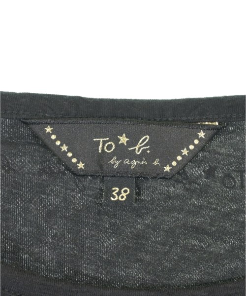 To b. by agnes b（トゥービーバイアニエスベー）Tシャツ・カットソー 黒 サイズ:38(M位) レディース/2200721944081