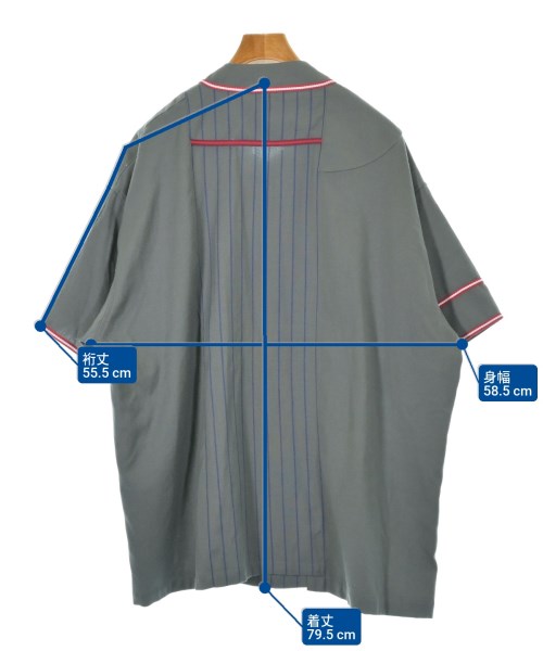 FACETASM（ファセッタズム）カジュアルシャツ グレー サイズ:4(M位) メンズ/2200637332033