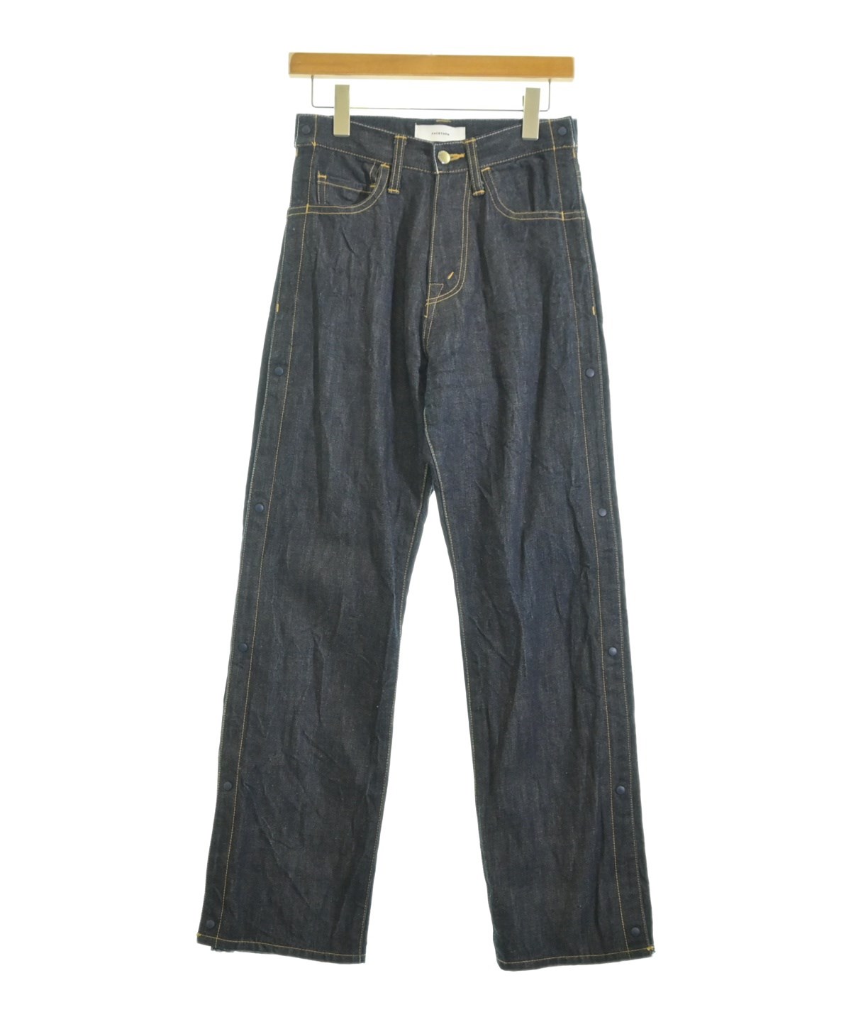 FACETASM プリーツ ドッキング デニムパンツ サイズ3 FACETASM（ファセッタズム）デニムパンツ 紺 サイズ:1(XXS位) メンズ