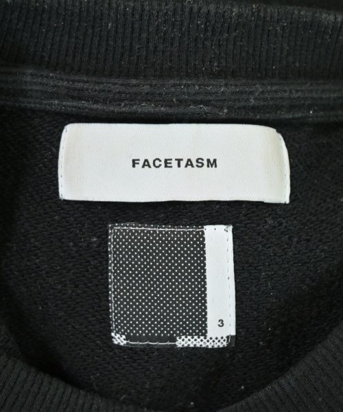 FACETASM（ファセッタズム）スウェット 黒 サイズ:3(S位) メンズ/2200701600013