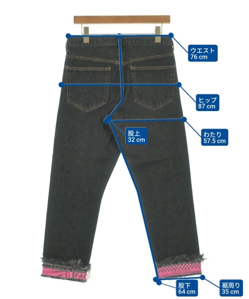 FACETASM（ファセッタズム）デニムパンツ 黒 サイズ:3(S位) メンズ/2200655935322